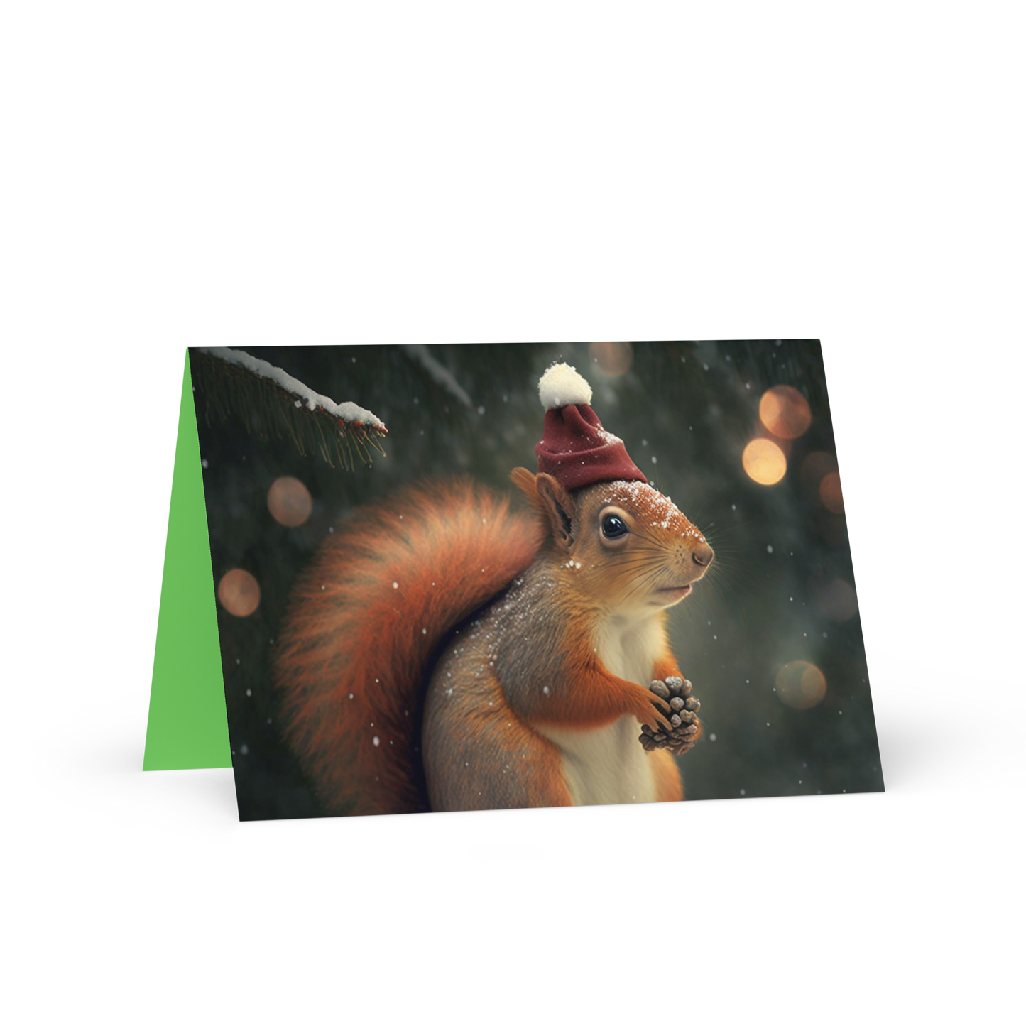 "Santa Squirrel" Greeting Card