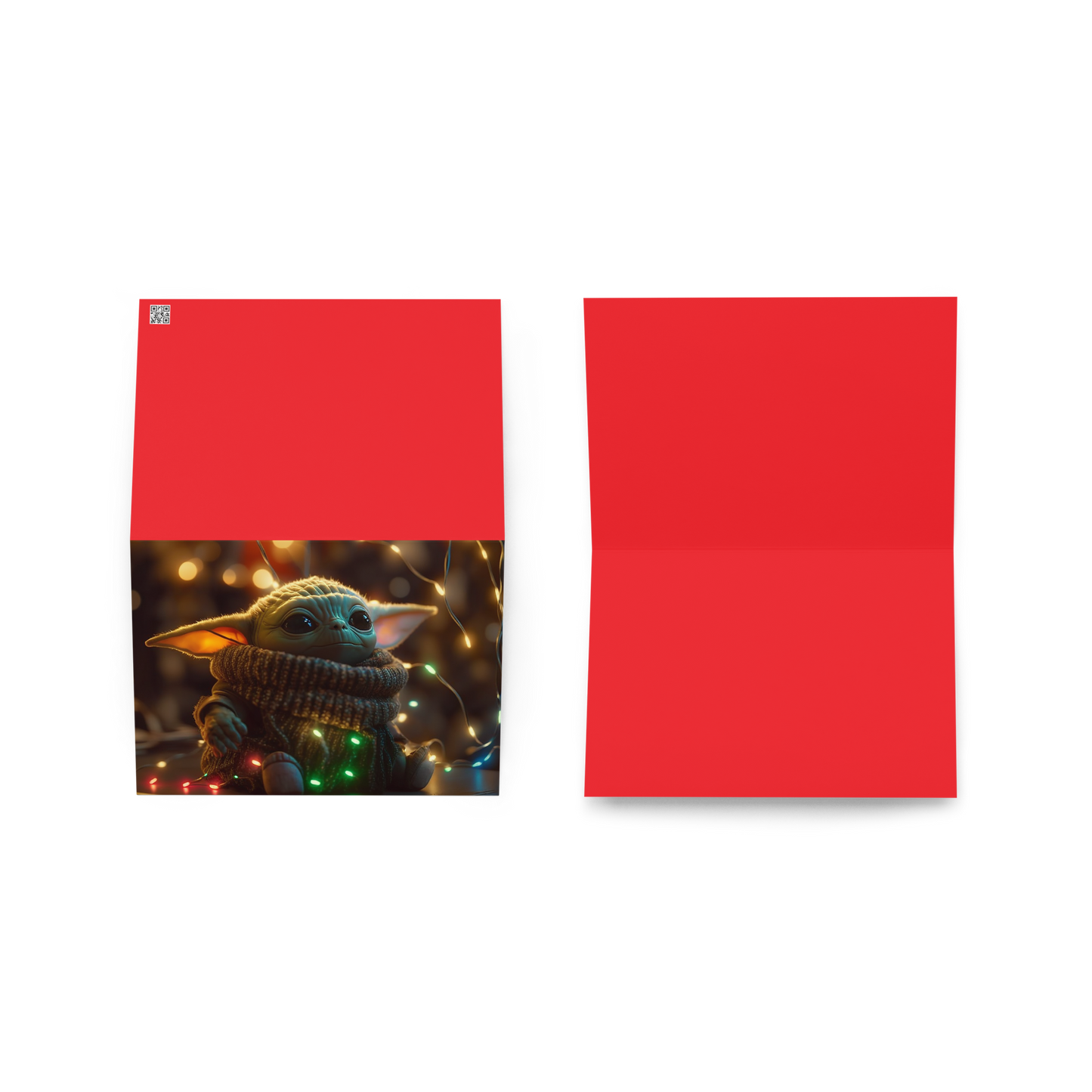 "Baby Yoda" Holiday Greeting Card