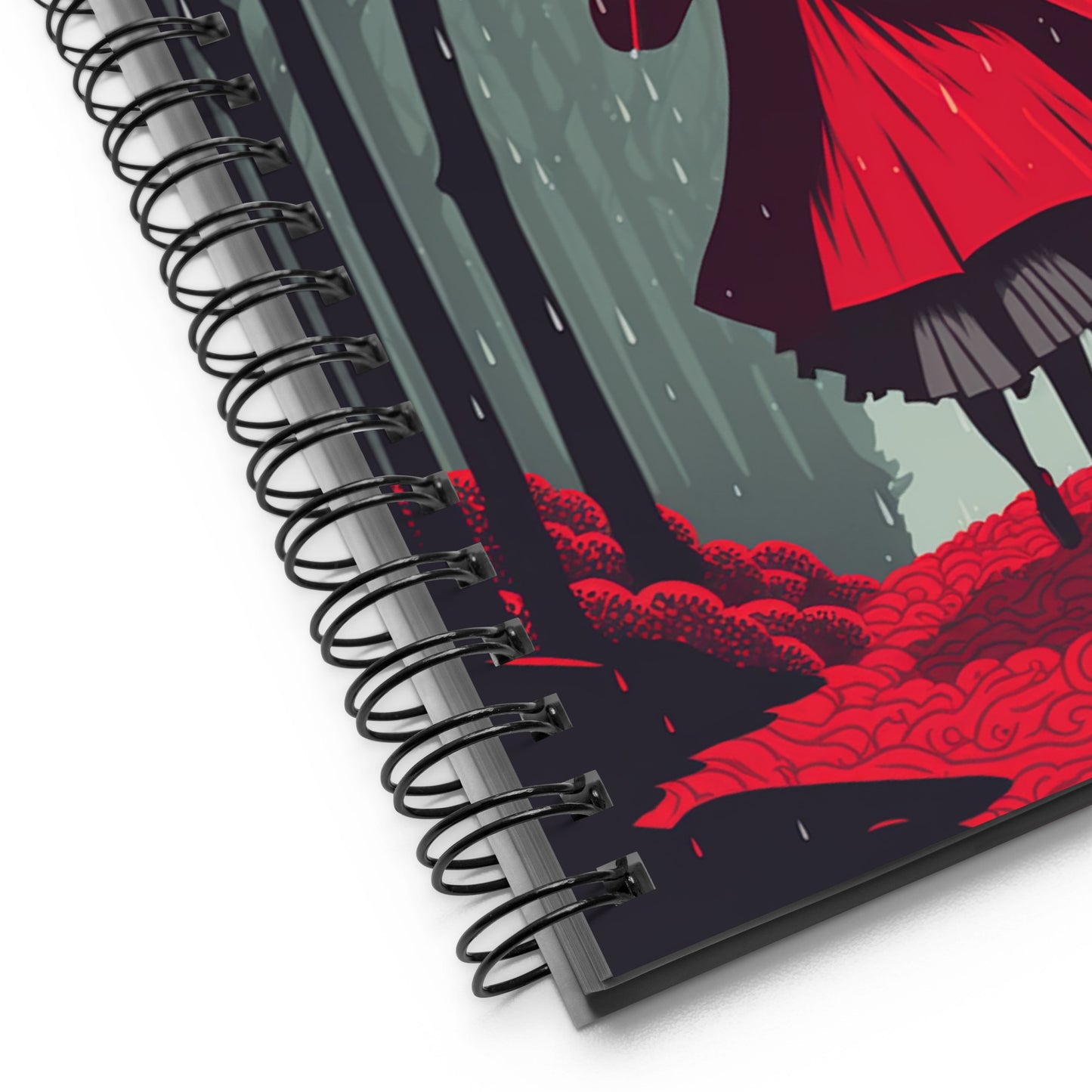 "Red in the Woods" Spiral Notebook