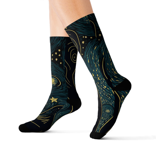 "Starry Night" Socks
