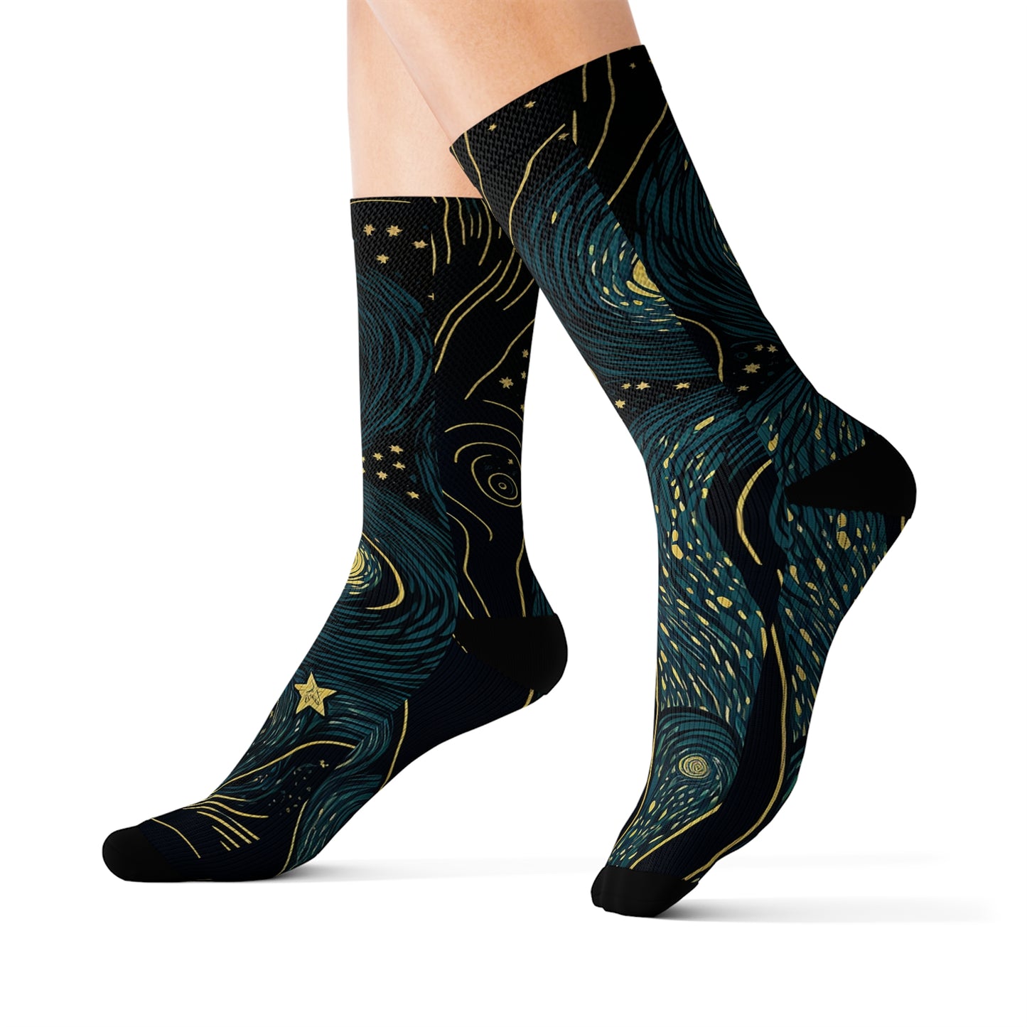 "Starry Night" Socks