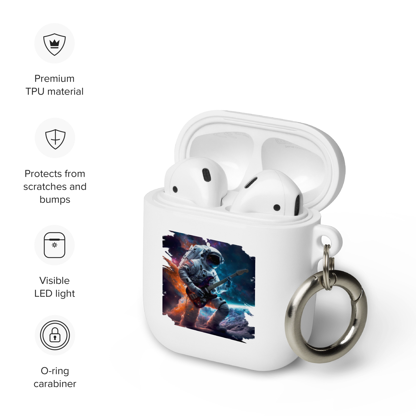 "Spaceman Rock" AirPods Cases