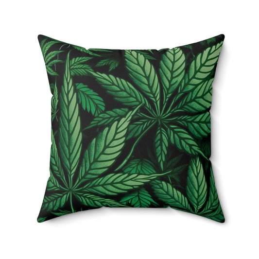 "Cannabis" Spun Polyester Square Pillow