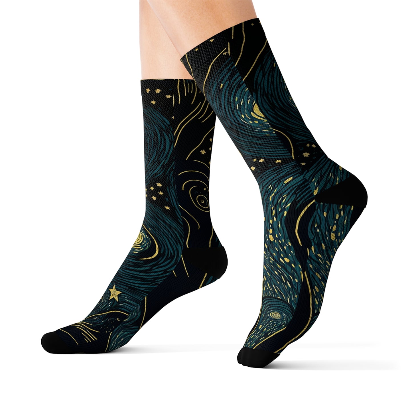 "Starry Night" Socks