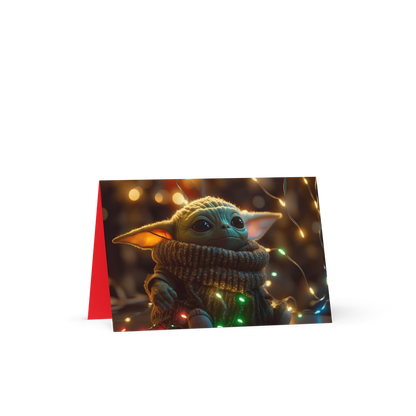 "Baby Yoda" Holiday Greeting Card