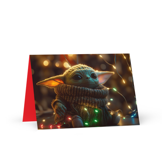 "Baby Yoda" Holiday Greeting Card
