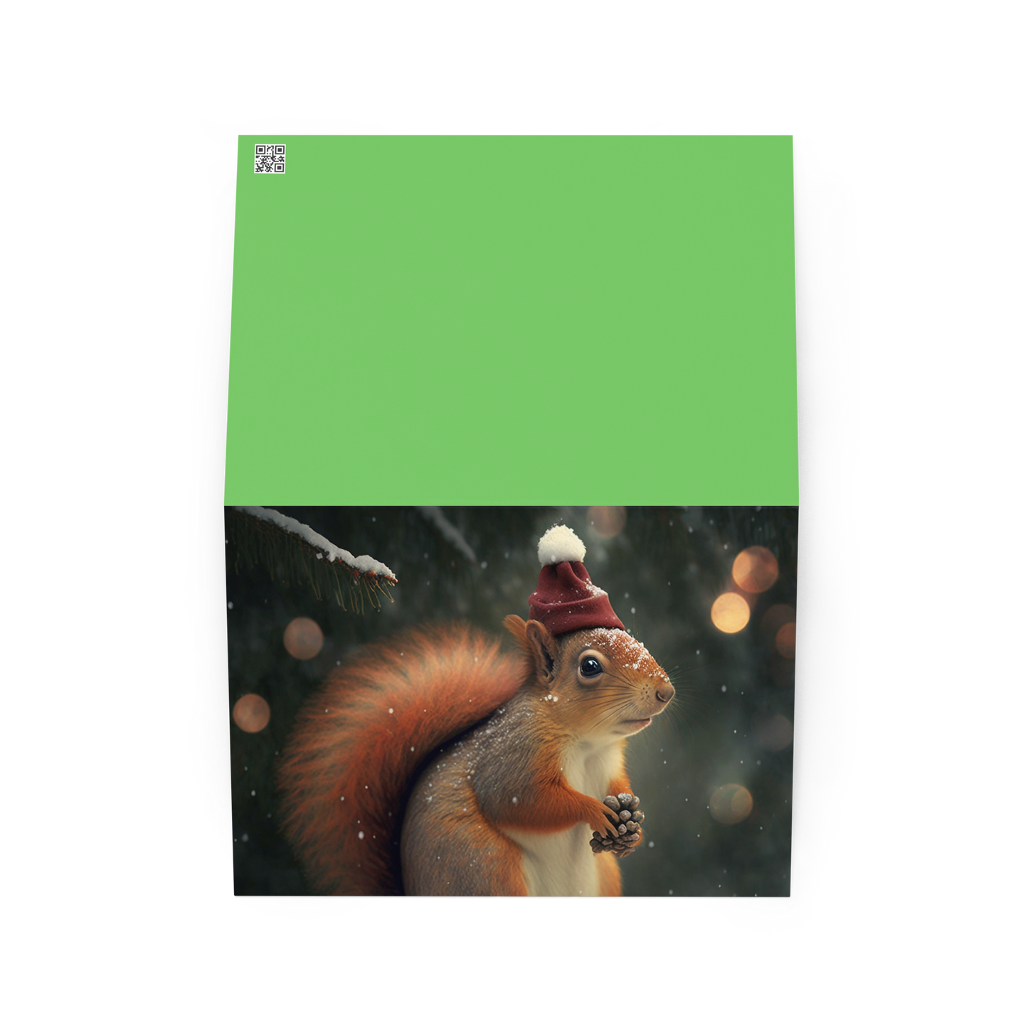 "Santa Squirrel" Greeting Card