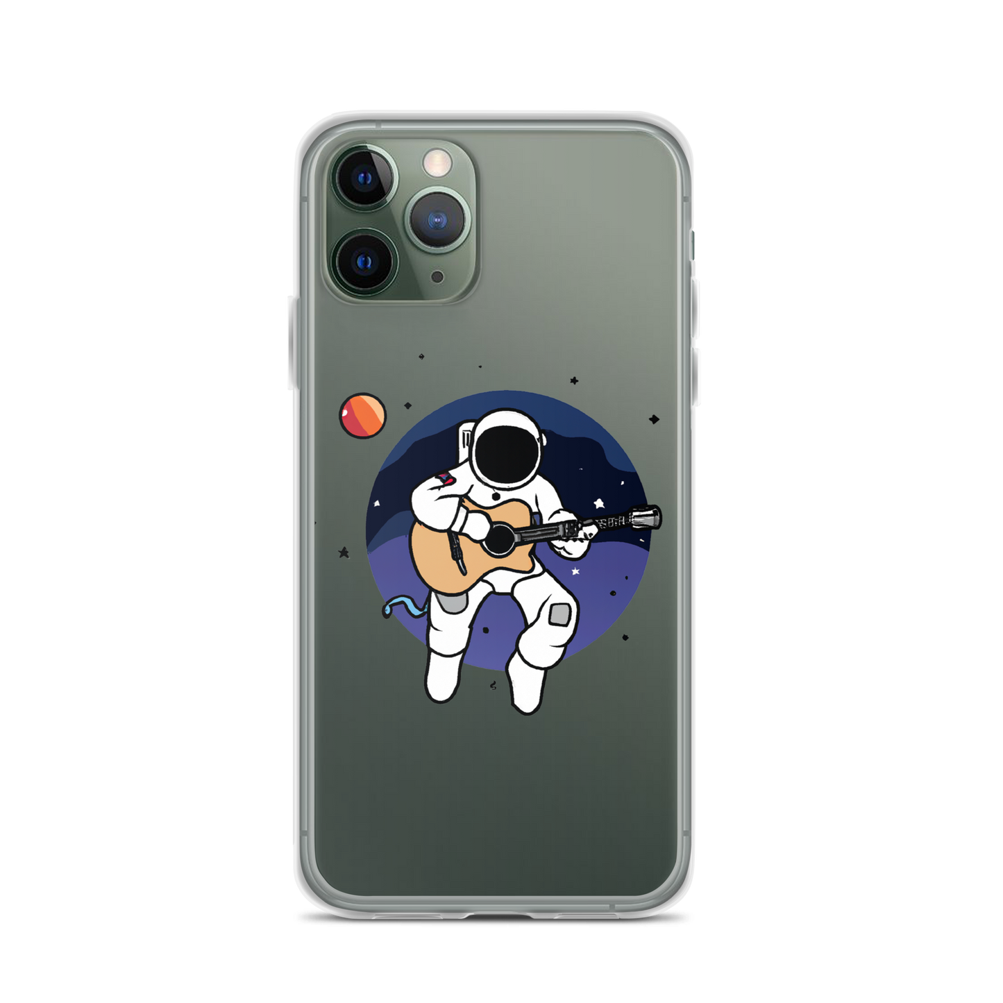 "Acoustic Astronaut" Clear iPhone Cases