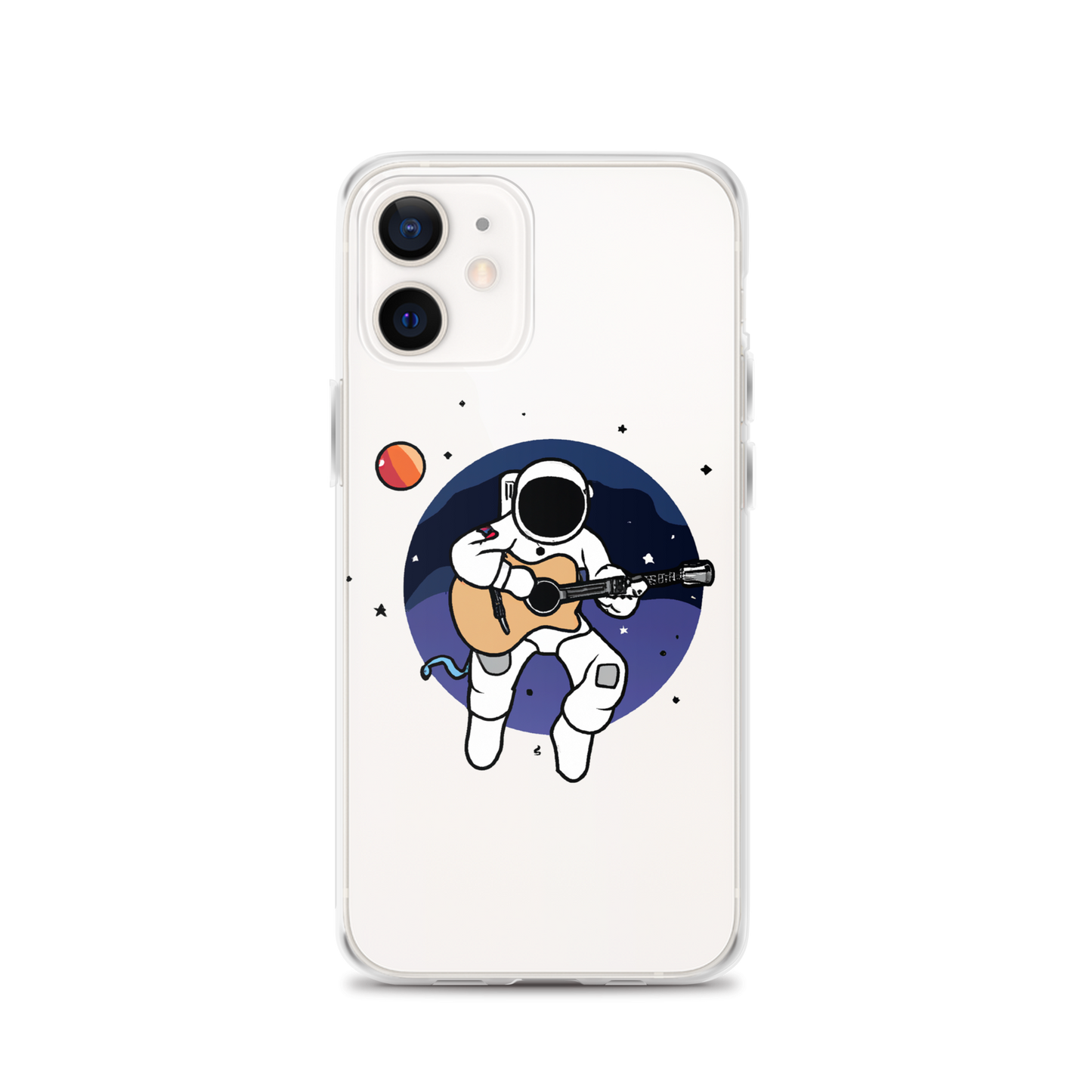 "Acoustic Astronaut" Clear iPhone Cases