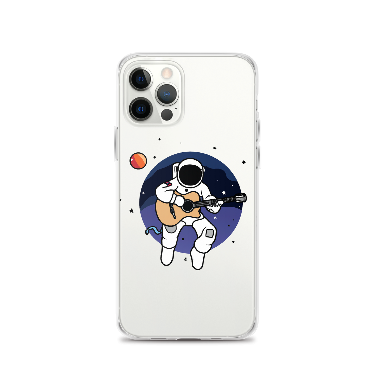 "Acoustic Astronaut" Clear iPhone Cases