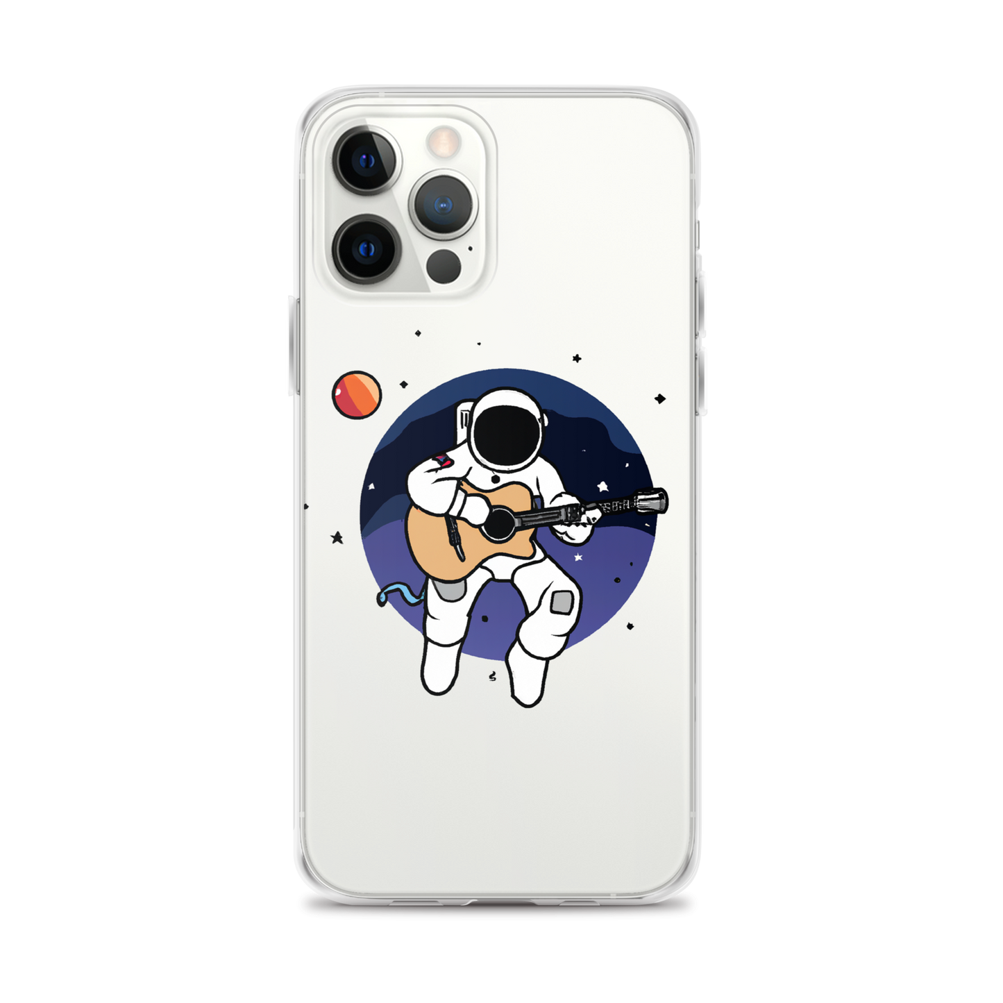 "Acoustic Astronaut" Clear iPhone Cases