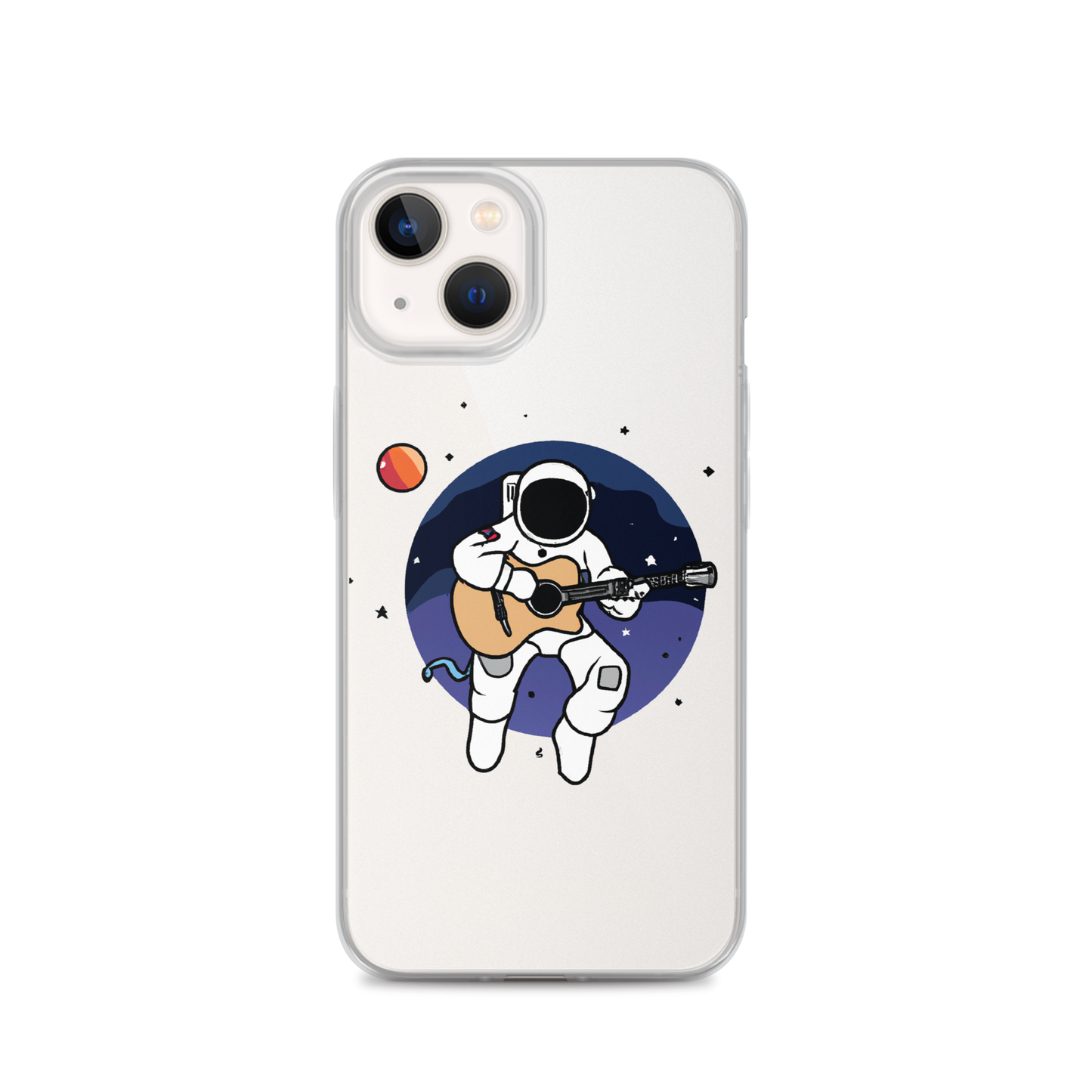 "Acoustic Astronaut" Clear iPhone Cases