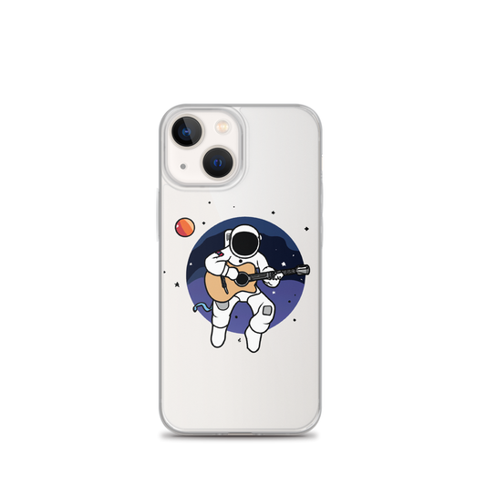 "Acoustic Astronaut" Clear iPhone Cases