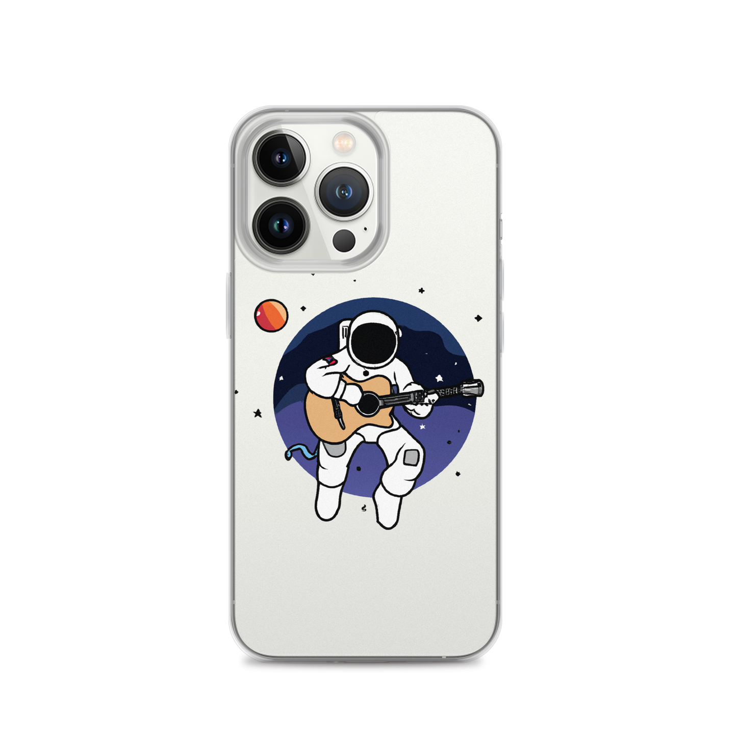 "Acoustic Astronaut" Clear iPhone Cases
