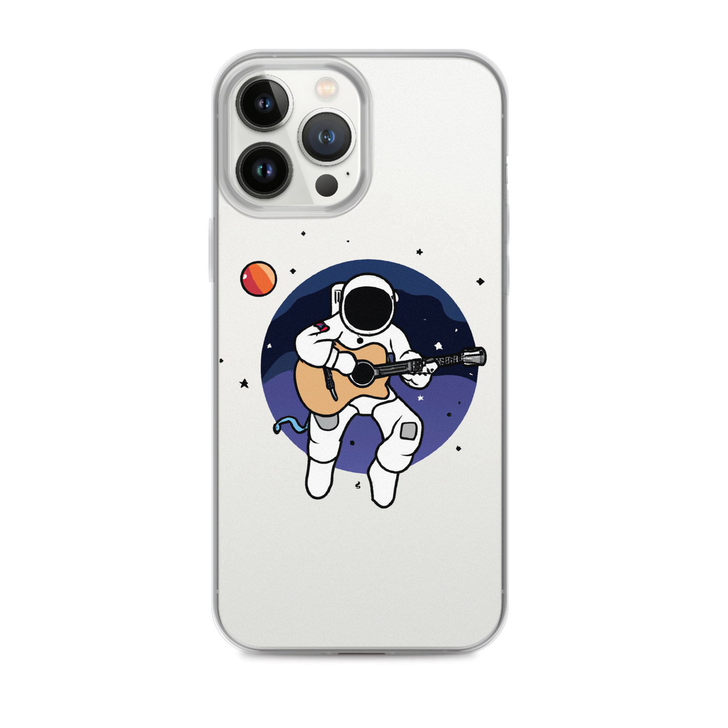 "Acoustic Astronaut" Clear iPhone Cases