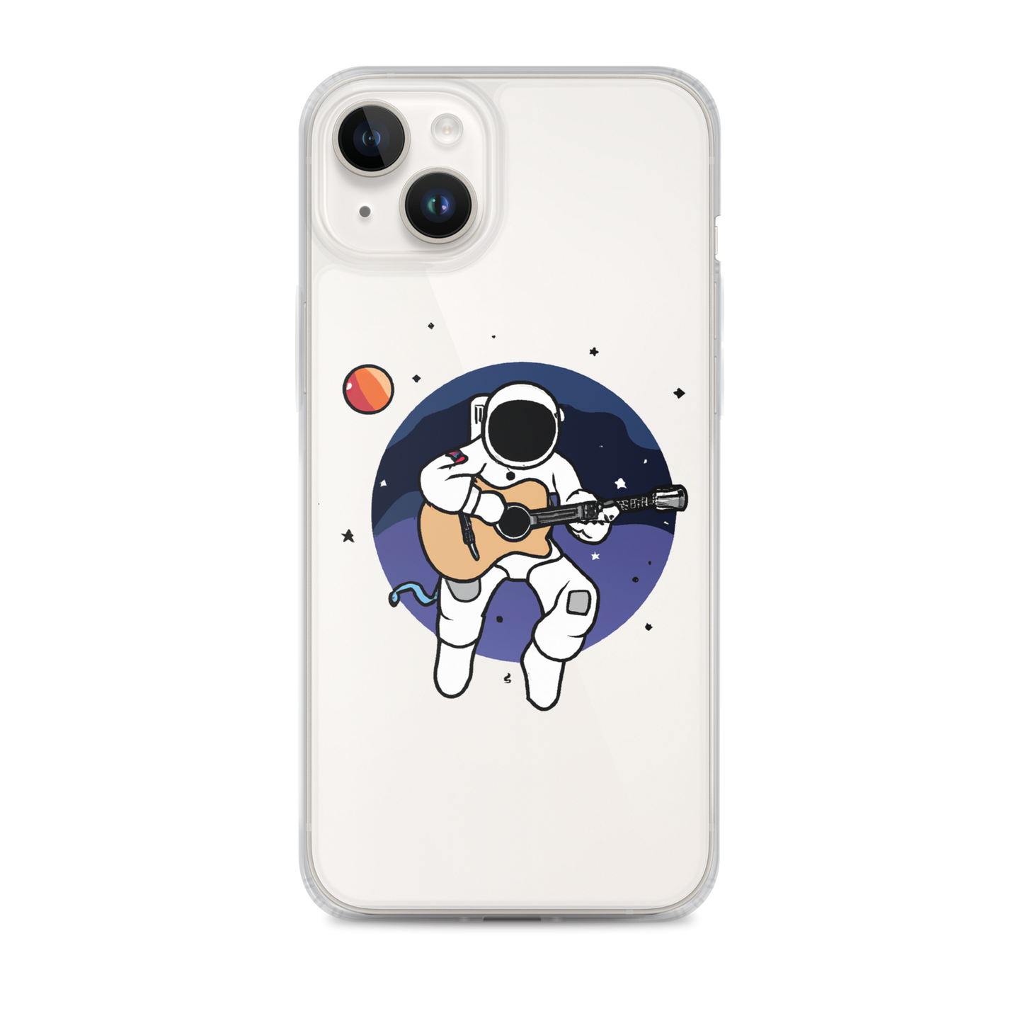 "Acoustic Astronaut" Clear iPhone Cases