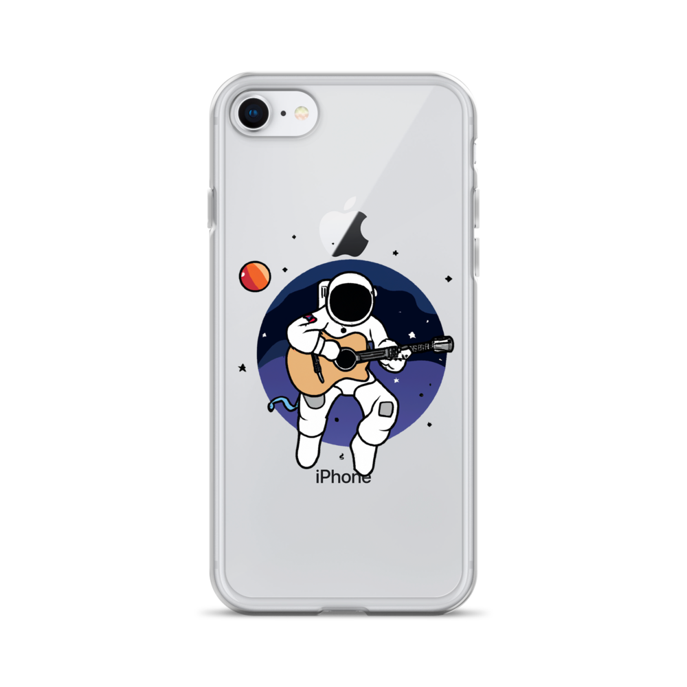 "Acoustic Astronaut" Clear iPhone Cases