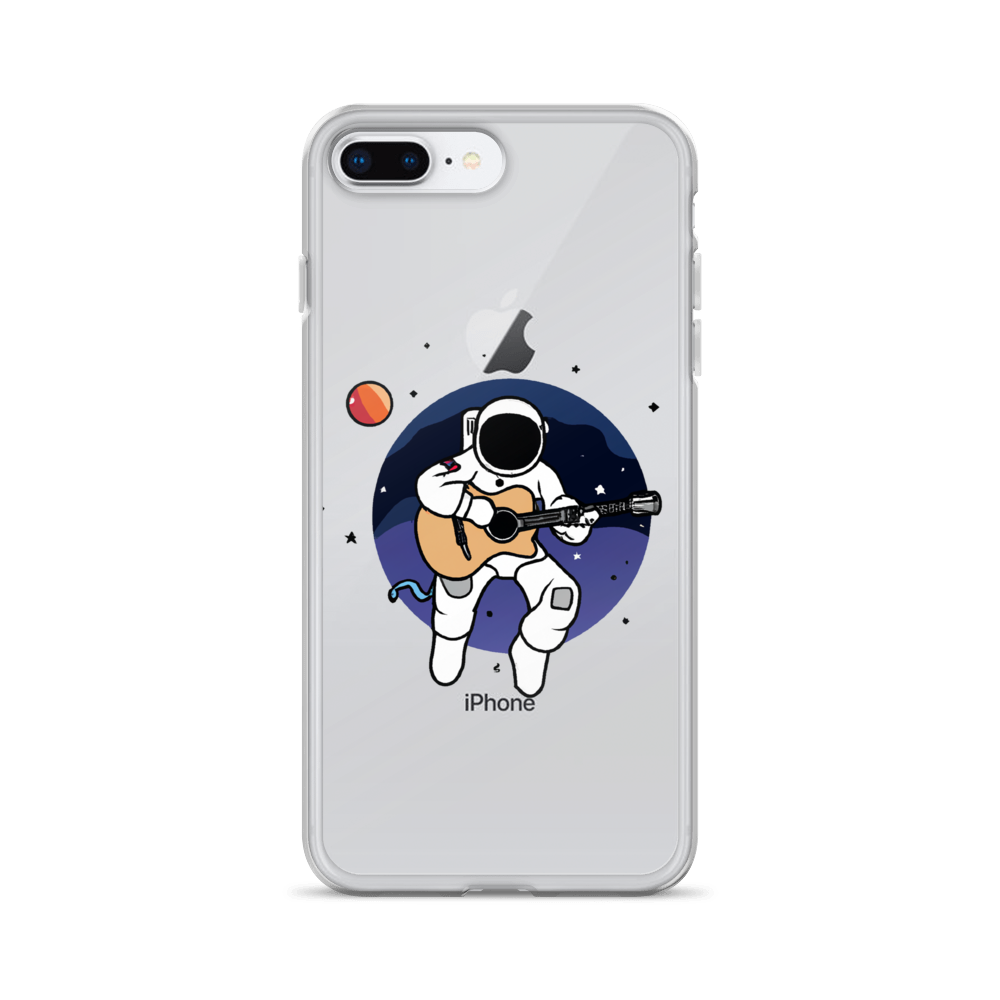 "Acoustic Astronaut" Clear iPhone Cases