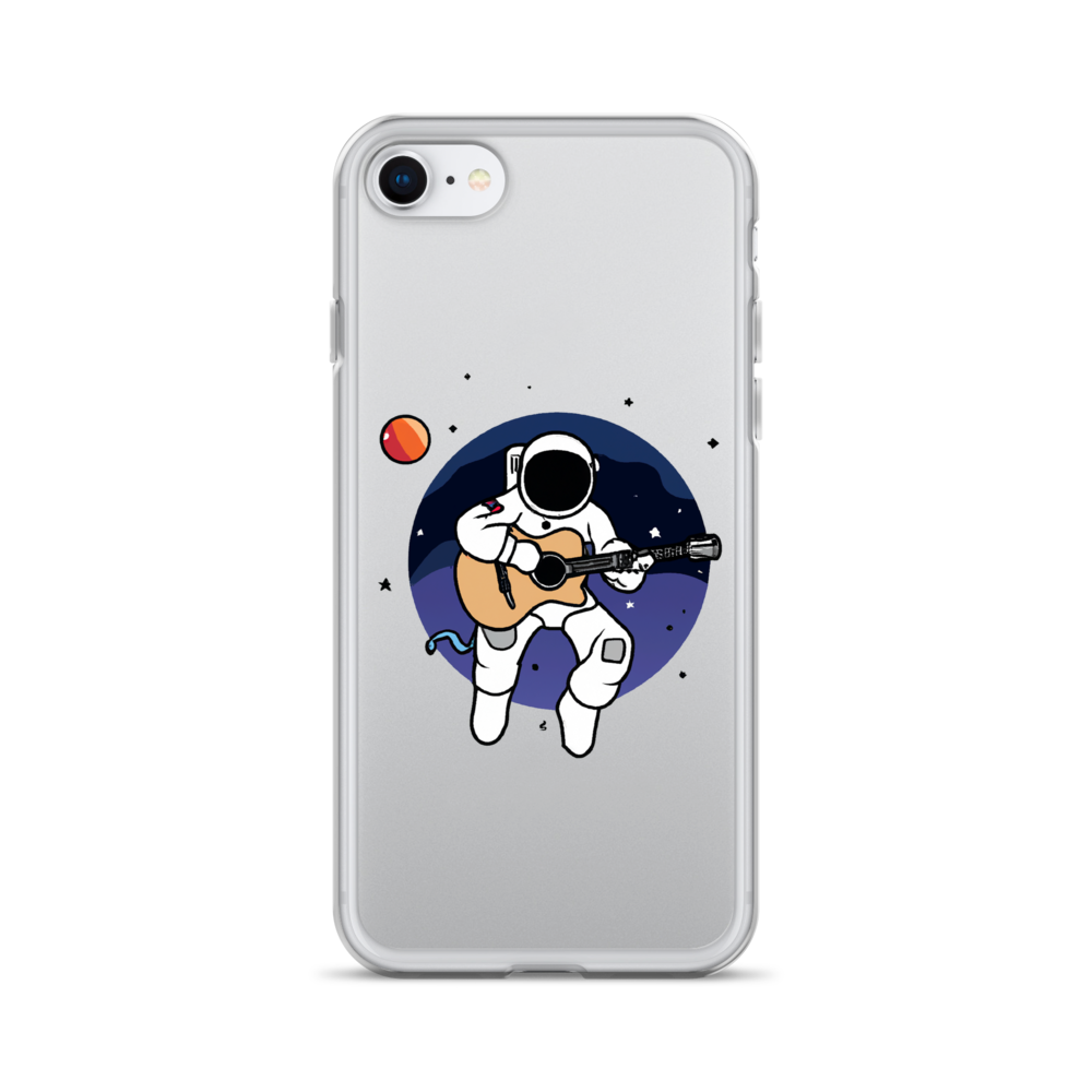 "Acoustic Astronaut" Clear iPhone Cases