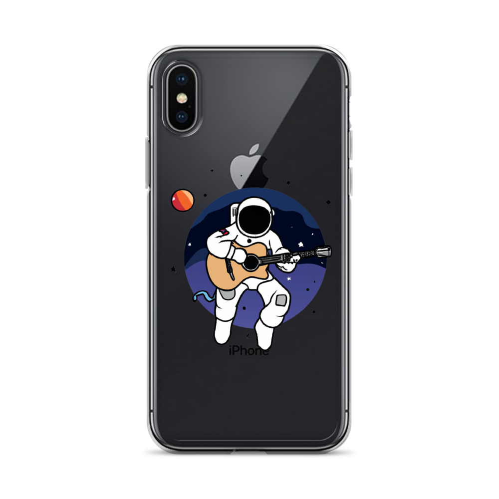 "Acoustic Astronaut" Clear iPhone Cases