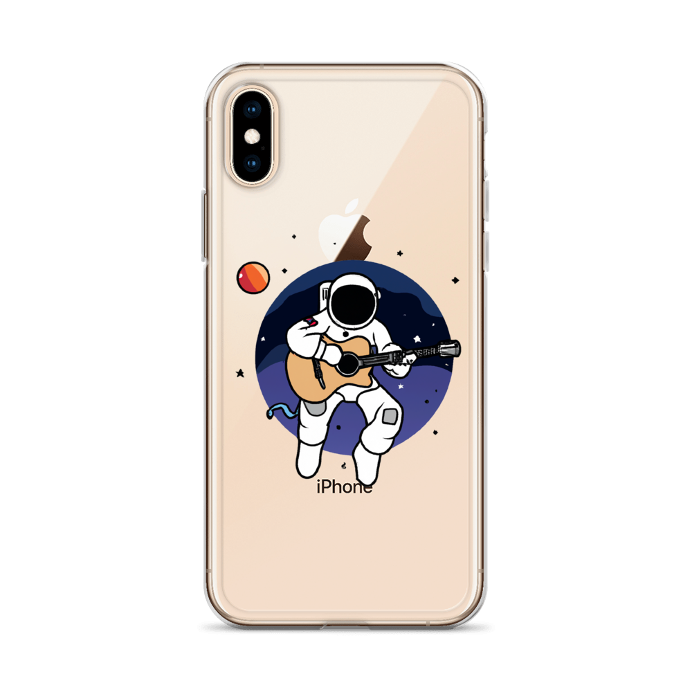 "Acoustic Astronaut" Clear iPhone Cases