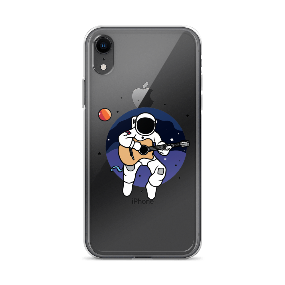 "Acoustic Astronaut" Clear iPhone Cases