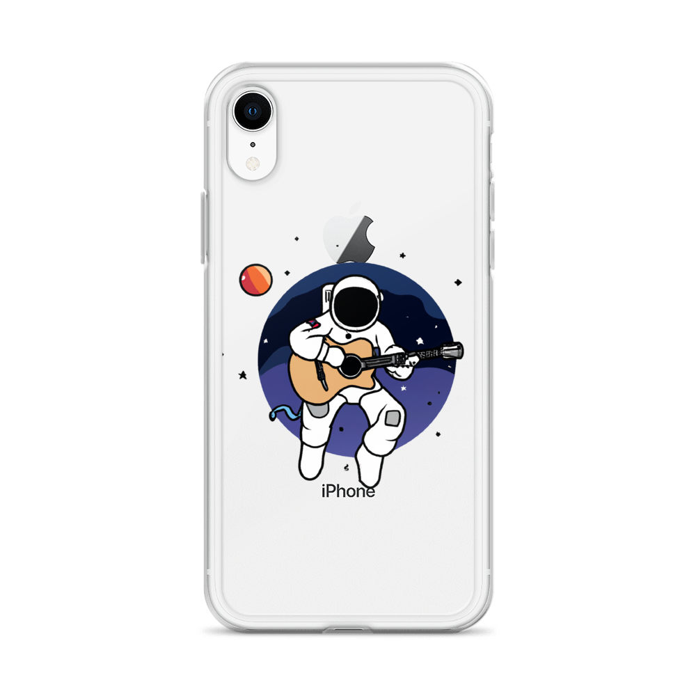 "Acoustic Astronaut" Clear iPhone Cases