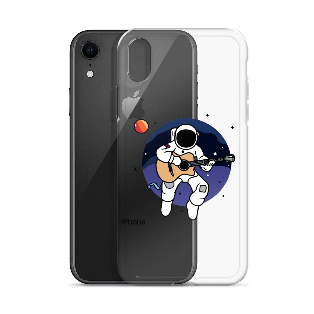 "Acoustic Astronaut" Clear iPhone Cases