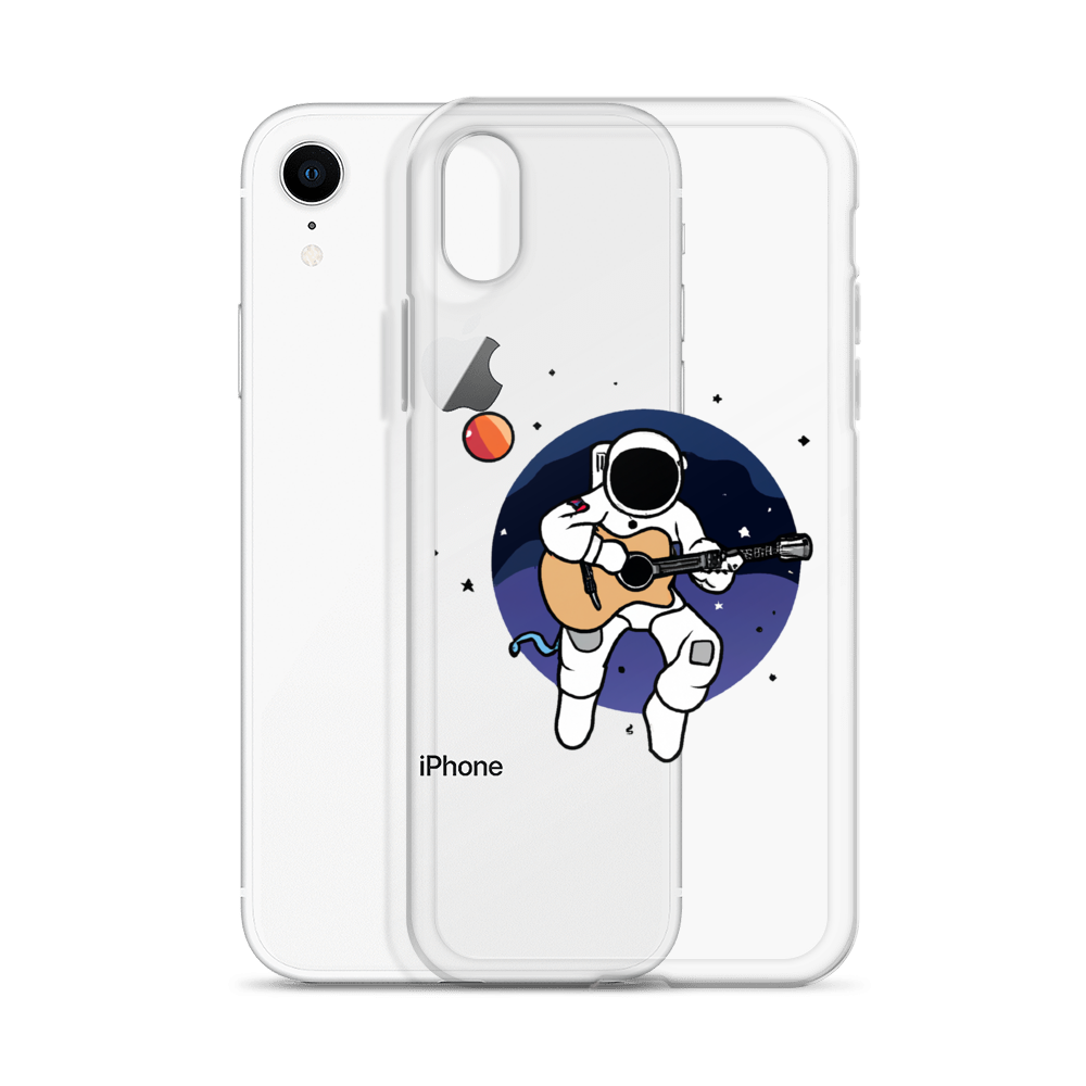"Acoustic Astronaut" Clear iPhone Cases