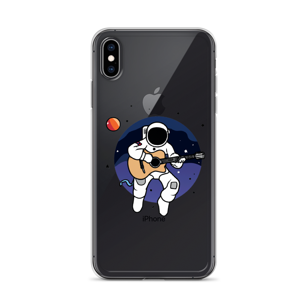 "Acoustic Astronaut" Clear iPhone Cases