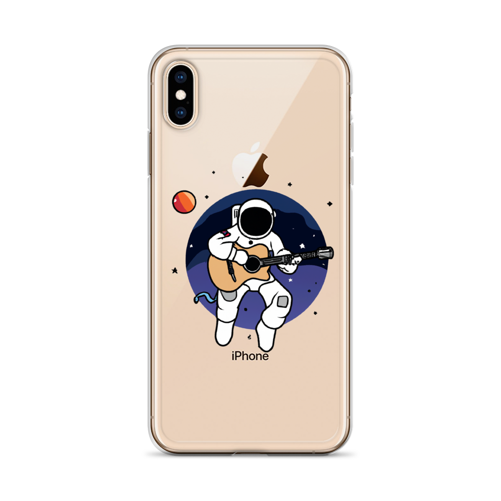 "Acoustic Astronaut" Clear iPhone Cases