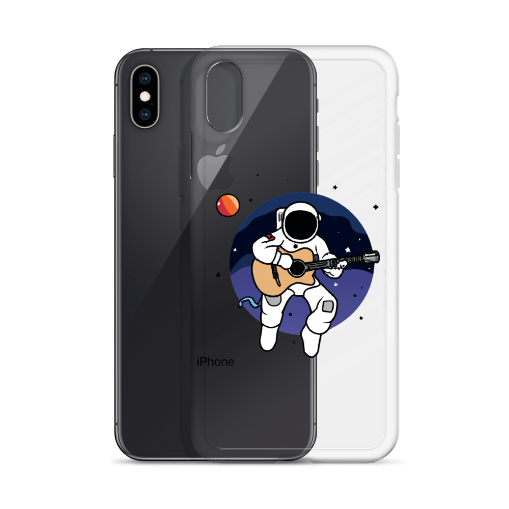 "Acoustic Astronaut" Clear iPhone Cases