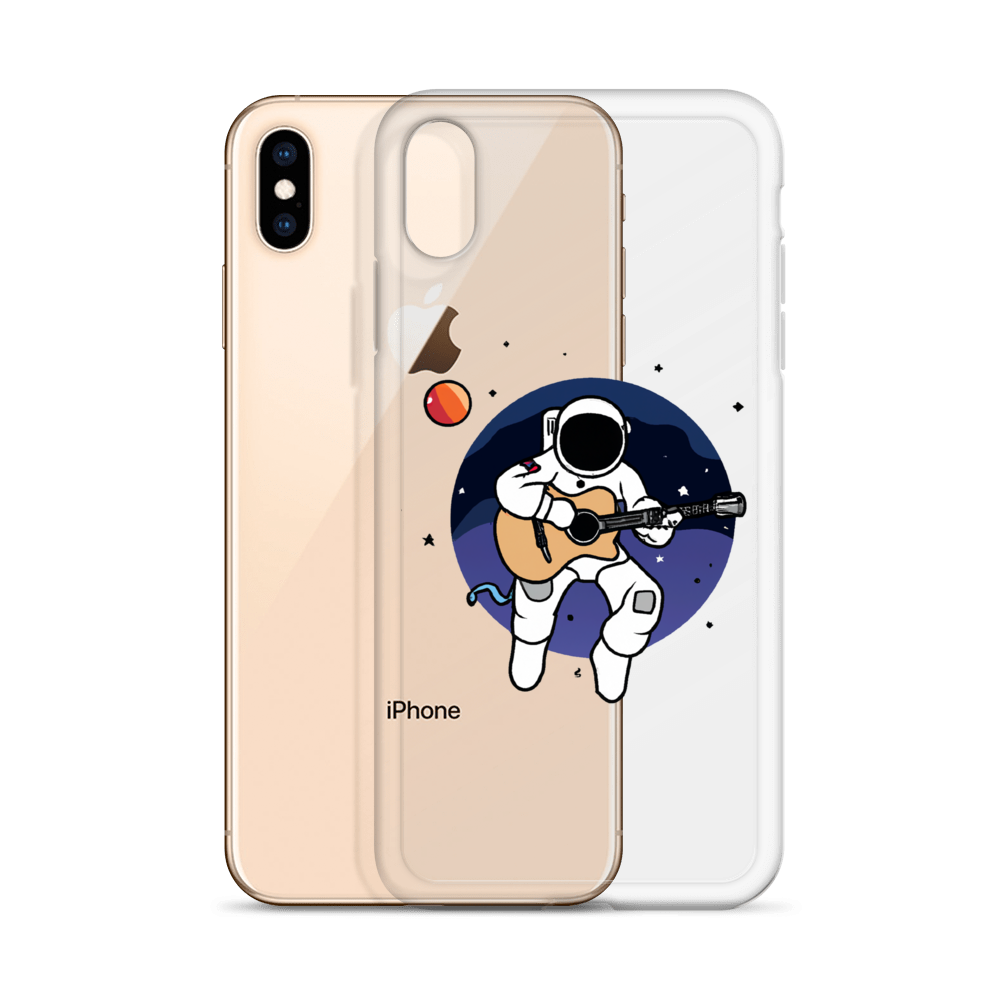 "Acoustic Astronaut" Clear iPhone Cases