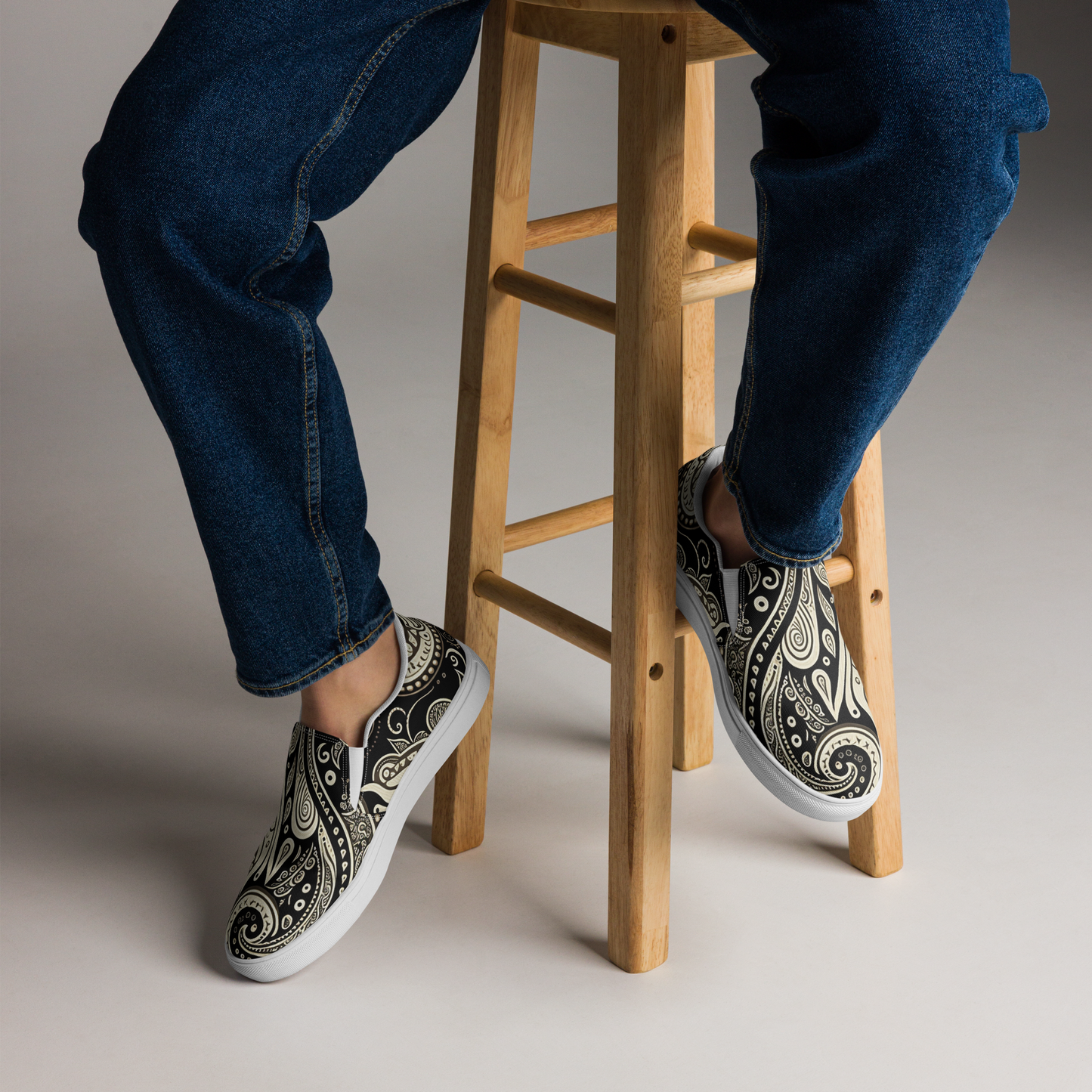 "Bandana" Men’s Slip-on Canvas Shoes