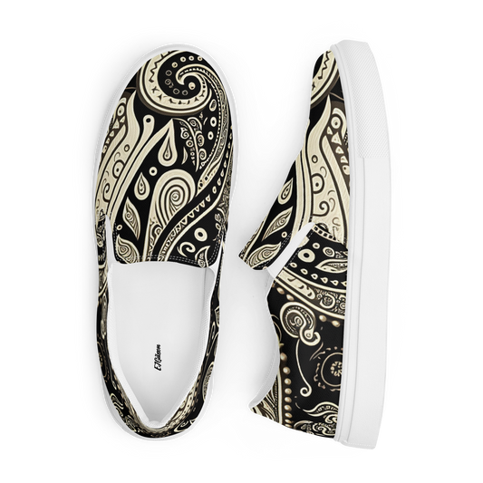 "Bandana" Men’s Slip-on Canvas Shoes