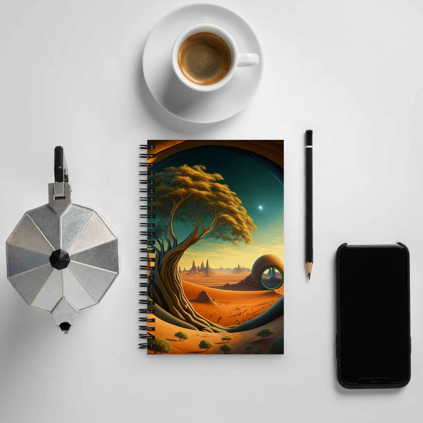 "Mars Life" Spiral Notebook