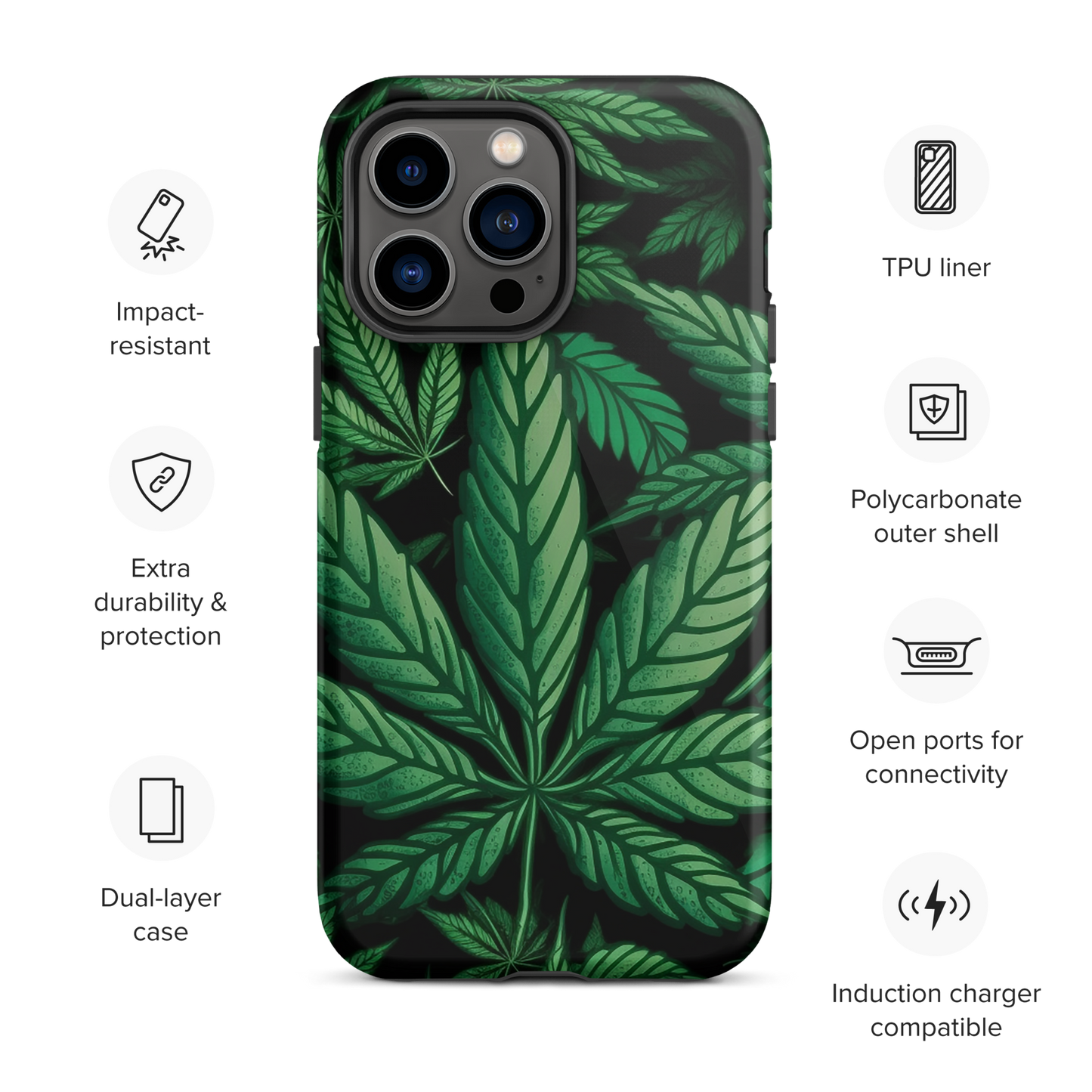 "Cannabis" Tough iPhone Cases