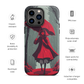 "Red in the Woods" Tough iPhone Cases