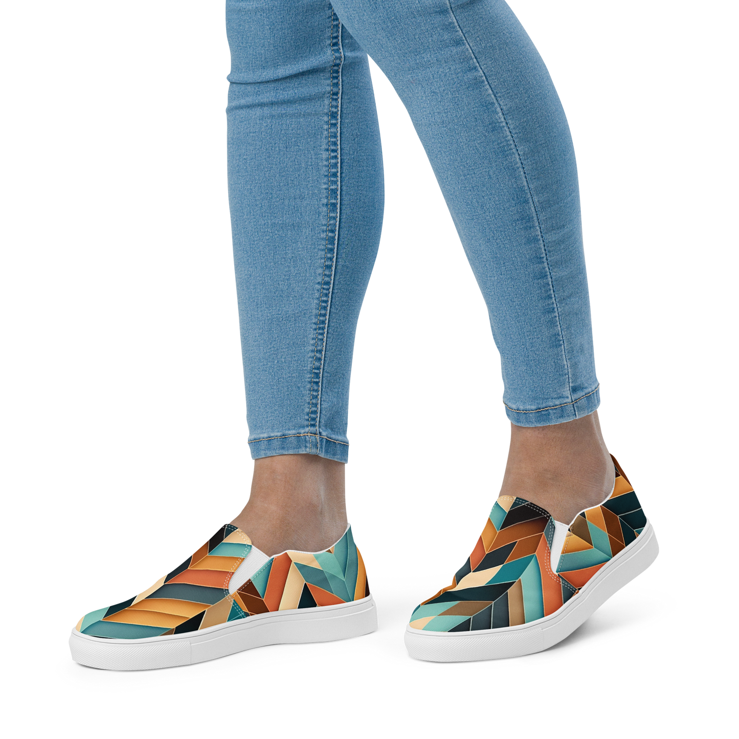 "Herringbone" Women’s Slip-on Canvas Shoes