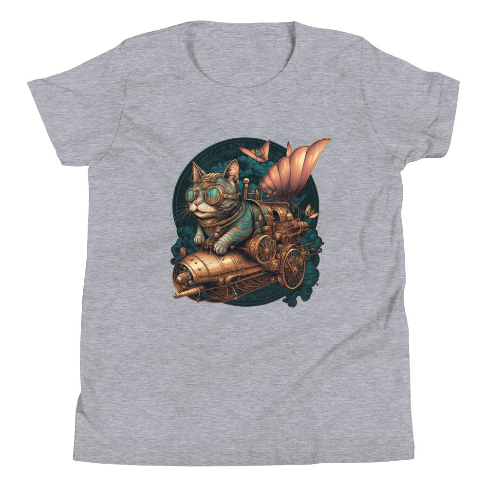 "Steampunk Kitty" Unisex Youth T-Shirt