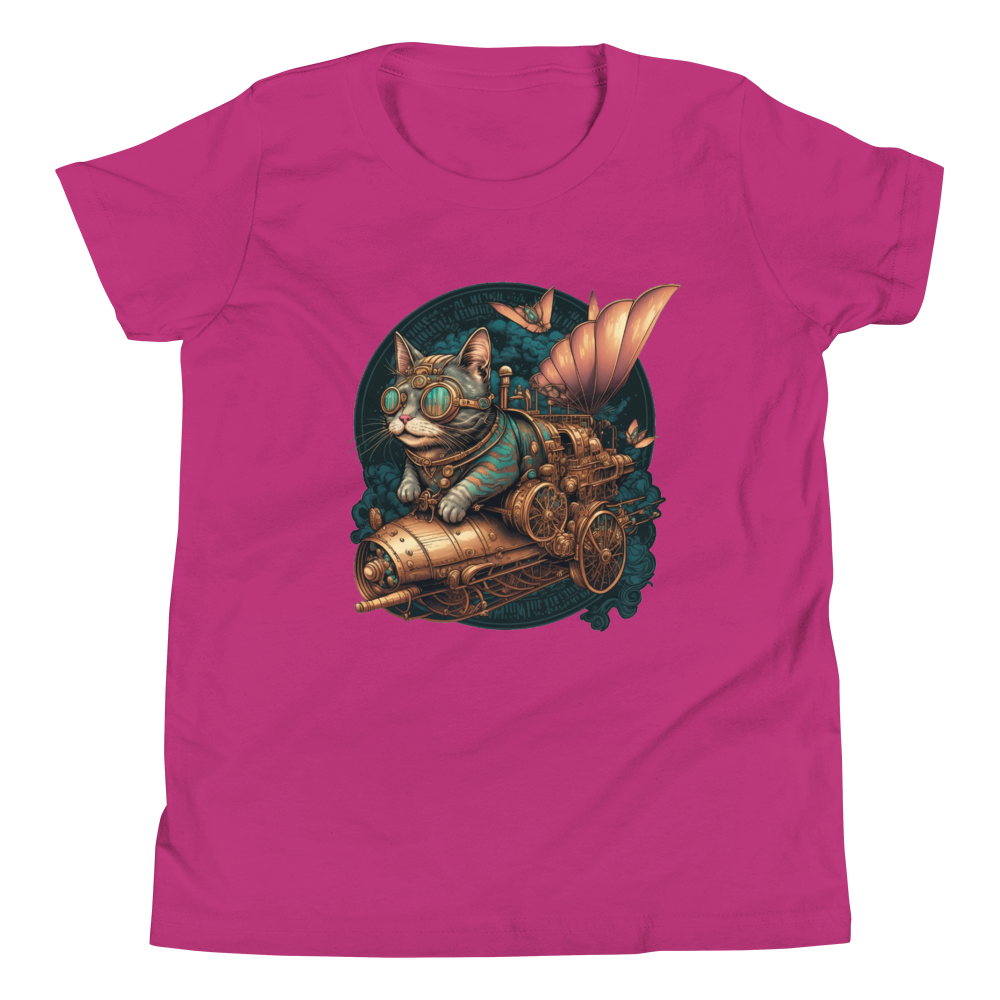 "Steampunk Kitty" Unisex Youth T-Shirt