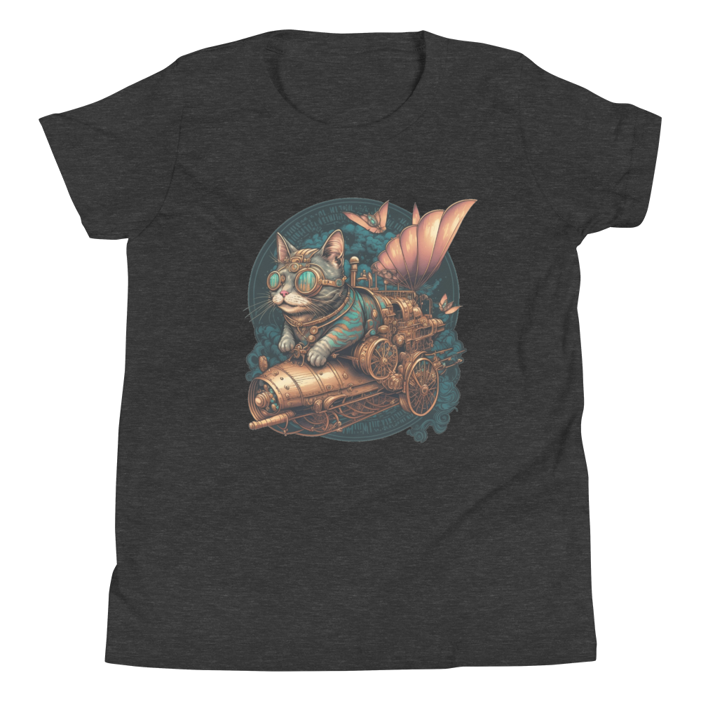 "Steampunk Kitty" Unisex Youth T-Shirt