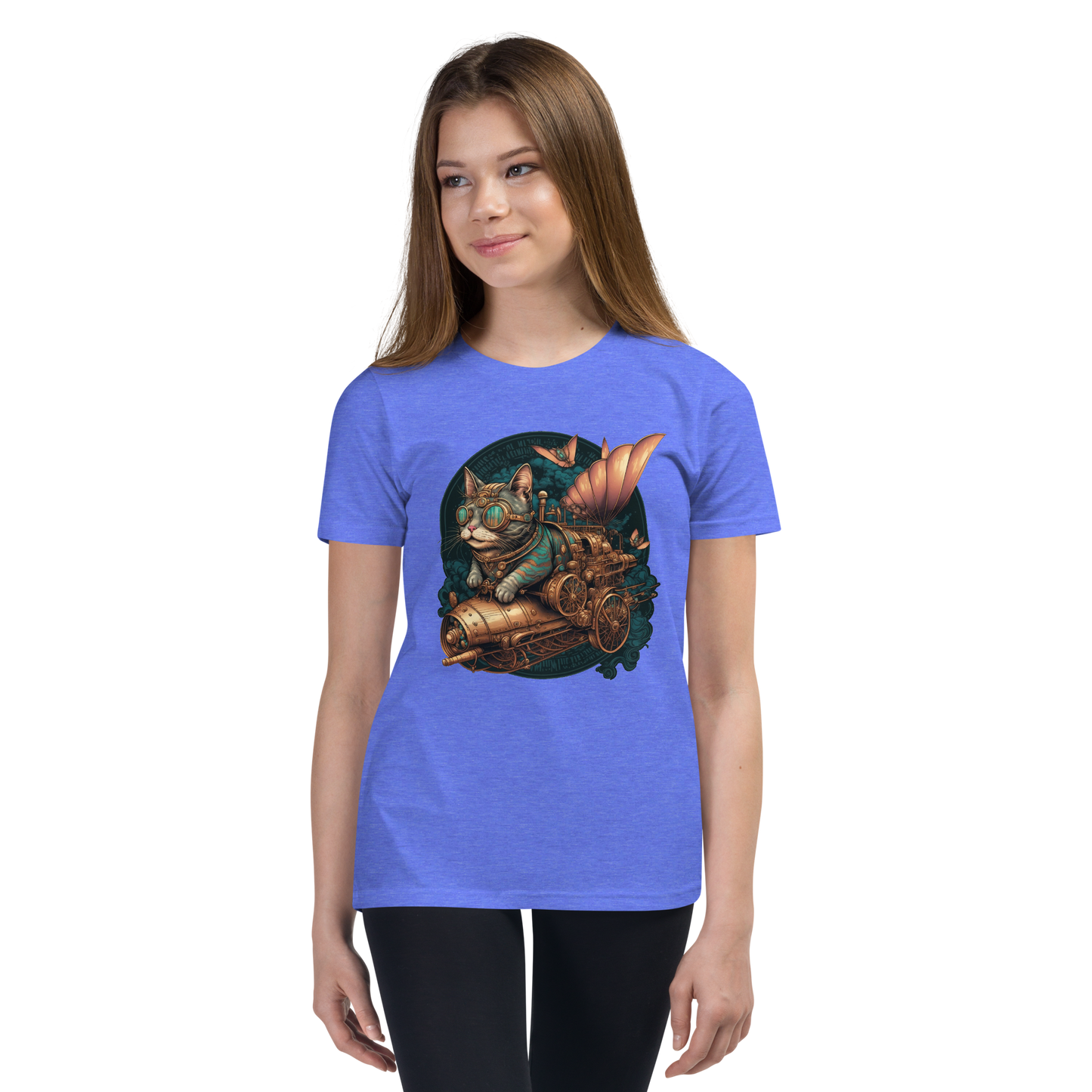 "Steampunk Kitty" Unisex Youth T-Shirt