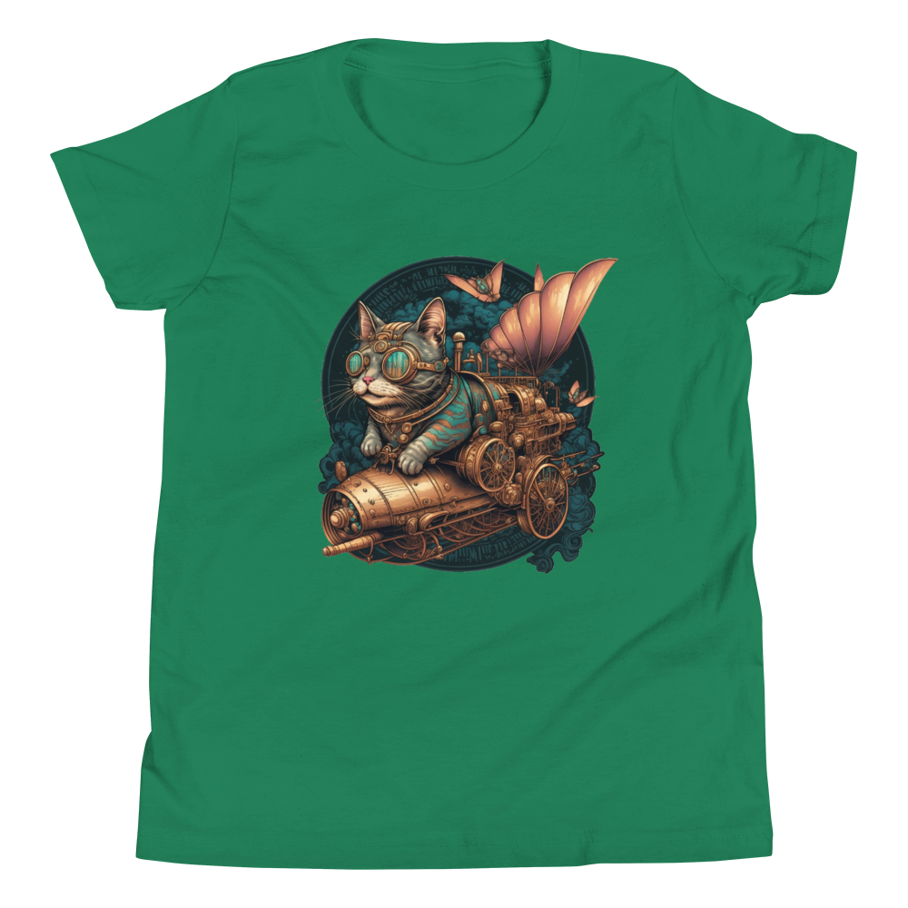 "Steampunk Kitty" Unisex Youth T-Shirt
