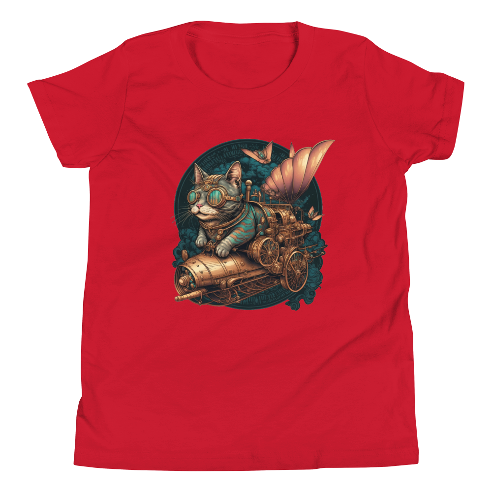 "Steampunk Kitty" Unisex Youth T-Shirt