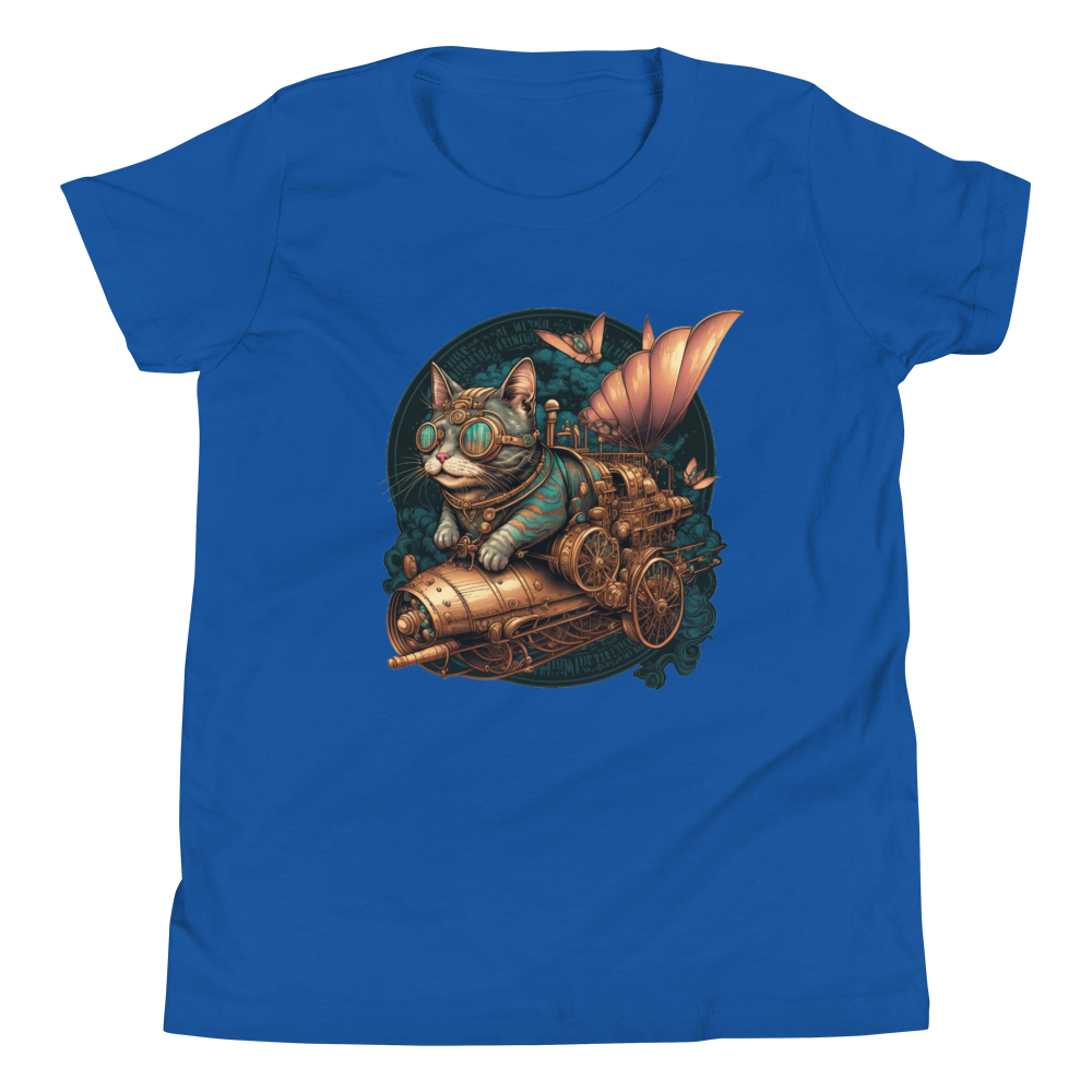 "Steampunk Kitty" Unisex Youth T-Shirt